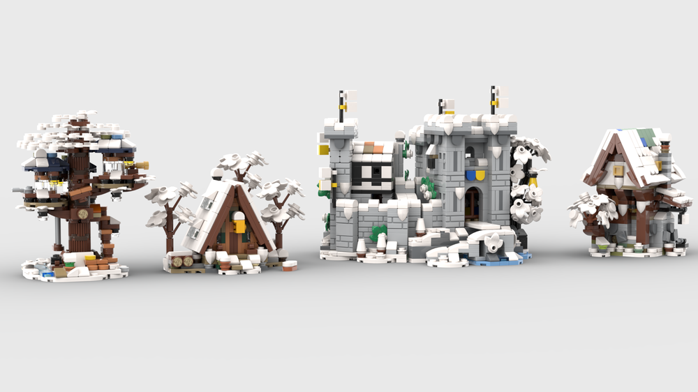 Lego Mini Winter Medieval and Forest Collection
