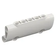 Technic Panel Curved 7 x 3 with 2 Pin Holes through Panel Surface / White