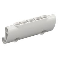 Lego Technic Panel Curved 7 x 3 with 2 Pin Holes through Panel Surface / White
