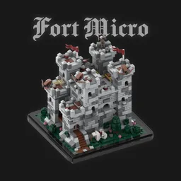 Fort Micro - A Medieval Castle Diorama in Microscale