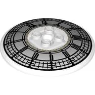 Dish 6 x 6 Inverted (Radar) with Big Ben Clock Face Print