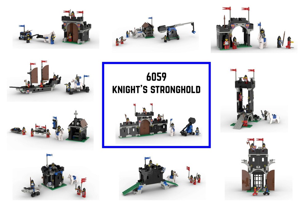 Lego [6059] 10-in-1 Knight's Stronghold - PART 1: Box Builds