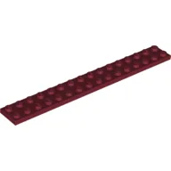 Plate 2 x 16 / Dark Red