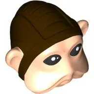Minifig Head Special Nien Nunb / Light Nougat