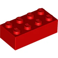 Brick 2 x 4 / Red