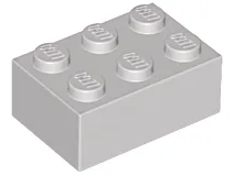 Brick 2 x 3 / Light Gray