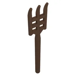 Equipment Pitchfork / Fork, Rounded End / Brown