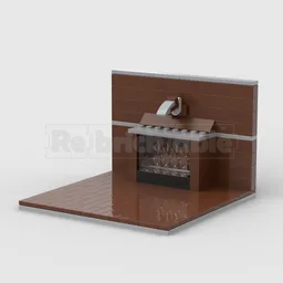 Raptor Head Fireplace