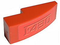 Lego Slope, Curved 3 x 1 with 'F430' Pattern (Sticker) - Set 8671