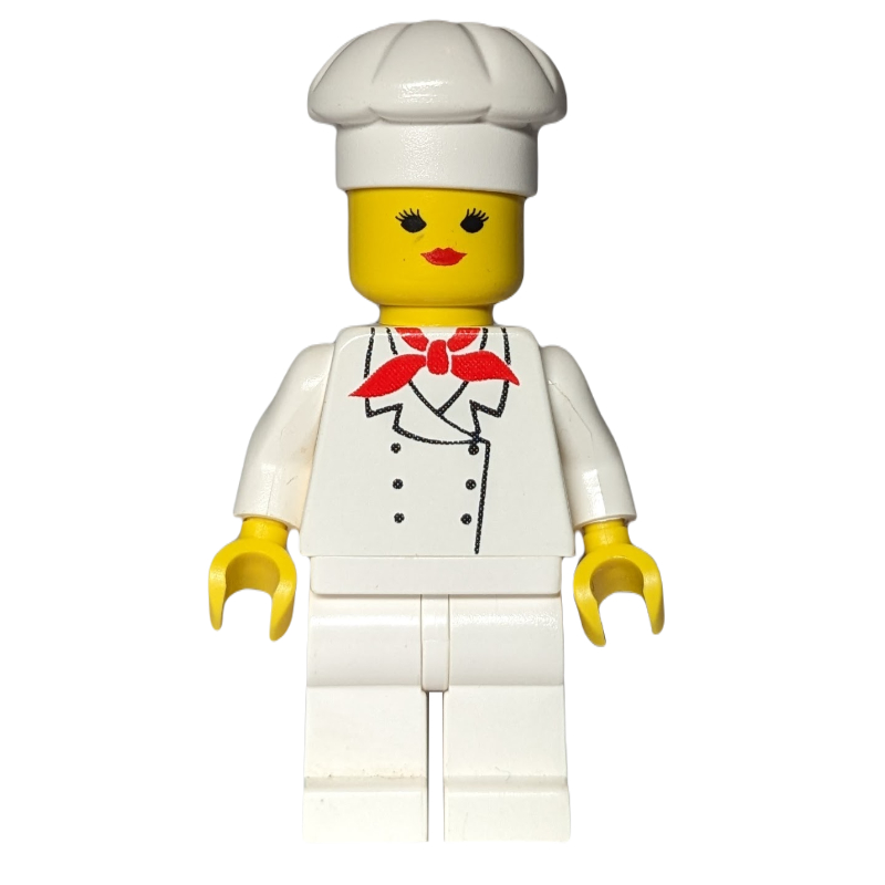 Lego Chef - White Torso, White Legs, Female