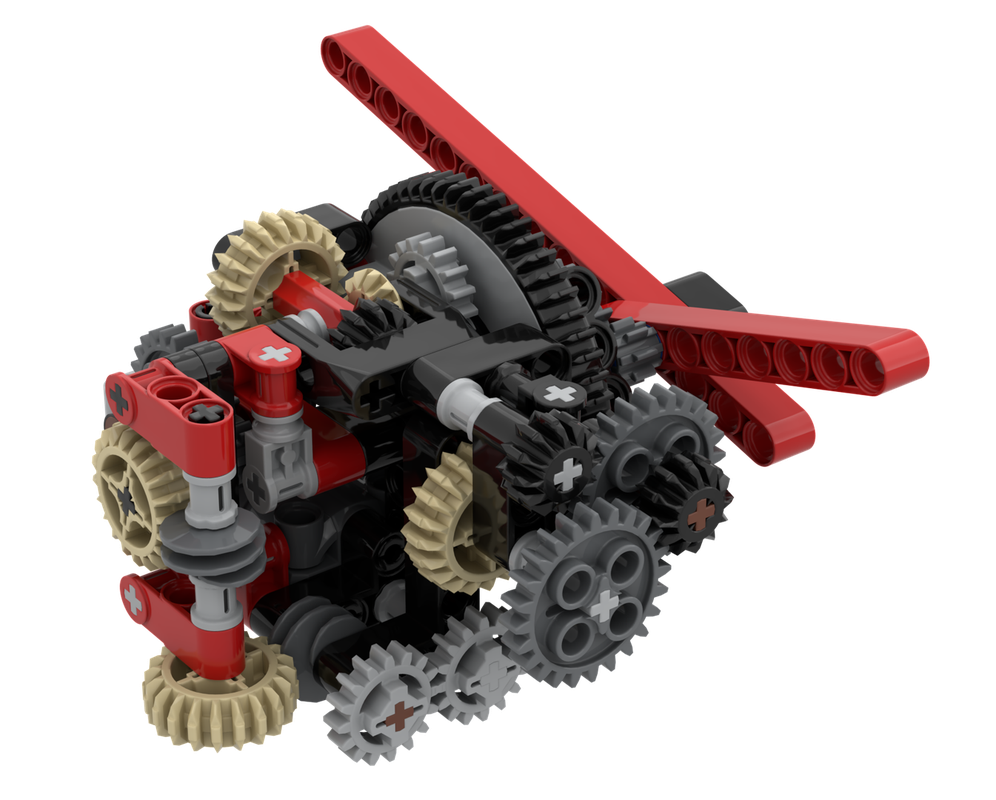 Lego Full Compact 3-Hand Clockwork + Motor
