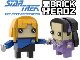 Brickheadz Dre. Crusher & Deanna