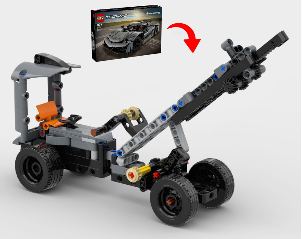 Lego Mobile Crane - Alternate bulid for Lego Technic Koenigsegg Jesko Absolut 42173