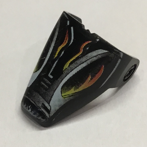 Lego Large Figure Visor / Limb Cover, Armour with Flare Print