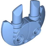 Lego Large Figure Shield 5 x 5 with Dual Round Prongs / Medium Blue