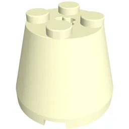 Cone 3 x 3 x 2 / Glow in Dark White