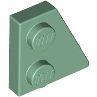 Wedge Plate 2 x 2 Right / Sand Green