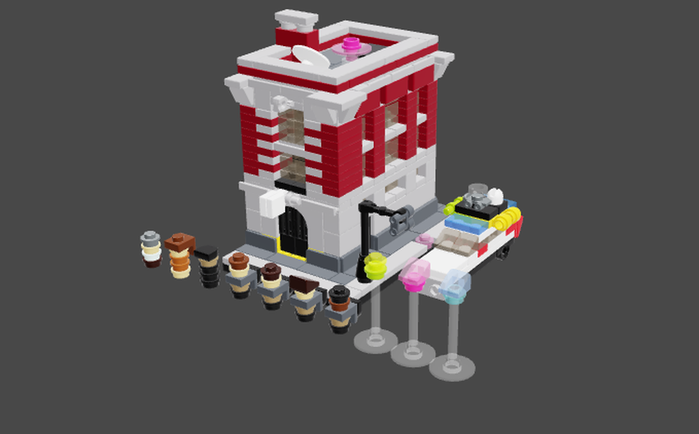 Lego Ghostbusters Headquarters and Ecto 1