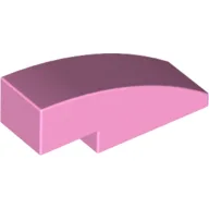 Brick Curved 3 x 1 No Studs / Bright Pink