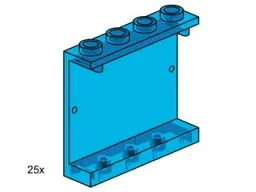 1 x 3 x 4 Wall Element Transparent Blue (Train Window)