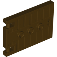 Lego Door 1 x 5 x 3 with 3 Studs and Handle / Dark Brown