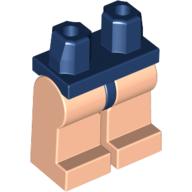 Lego Hips and Light Nougat Legs / Red