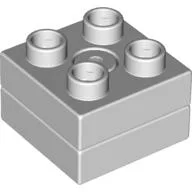 Duplo Turntable 2 x 2 with Square Top / Very Light Bluish Gray