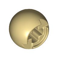 Lego Technic Ball Joint with Through Axle Hole / Tan