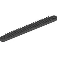 Technic Gear Rack 1 x 12 with Holes / Black