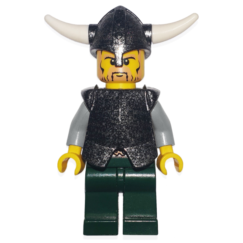 Lego Viking Warrior - Breast Plate, Dark Green Legs