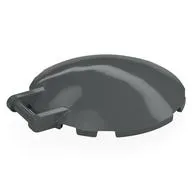 Dish 6 x 6 Inverted - No Studs with Handle / Dark Bluish Gray
