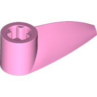 Lego Technic Tooth 1 x 3 with Axle Hole [Hollow Underside] / Bright Pink