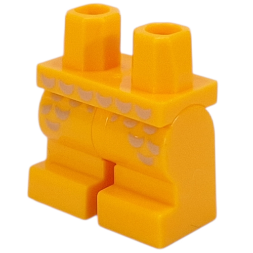 Lego Hips and Bright Light Orange Medium Legs with Gold Scales print