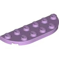Plate Round Corners 2 x 6 Double / Lavender