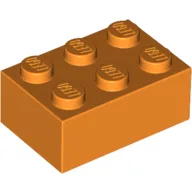 Brick 2 x 3 / Orange