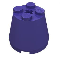 Cone 3 x 3 x 2 / Dark Purple