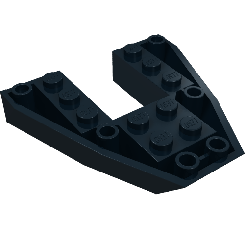Lego Brick Wedged, Sloped Inverted 6 x 6 x 1 Boat Bow