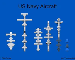 1:560 Scale USN Aircraft