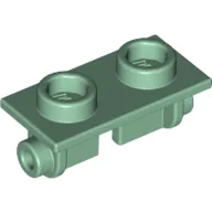 Hinge Brick 1 x 2 Top Plate Thin / Sand Green