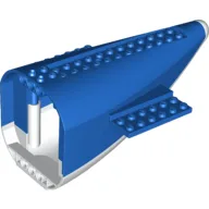 Aircraft Fuselage Curved Aft Section with White Base / Blue