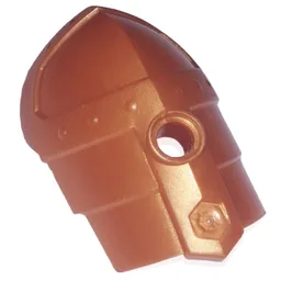 Large Figure Shoulder Cover, Armor, Smooth / Reddish Gold