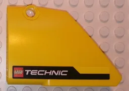 Technic, Panel Fairing #13 Large Short Smooth, Side A with Black Stripe and LEGO TECHNIC Logo Pattern (Sticker) - Set 8069