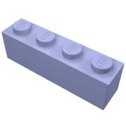 Brick 1 x 4 / Medium Bluish Violet