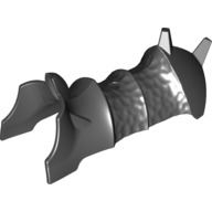Lego Large Figure Limb Cover, Leg Shin Guard, Armour (Type 3) / Black