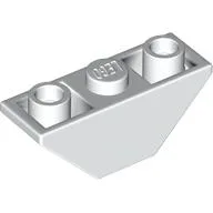 Brick Sloped Inverted 45° 3 x 1 Double with 2 Completely Open Studs / White