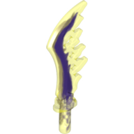 Lego Weapon Sword Serrated with Marbled Dark Purple Pattern