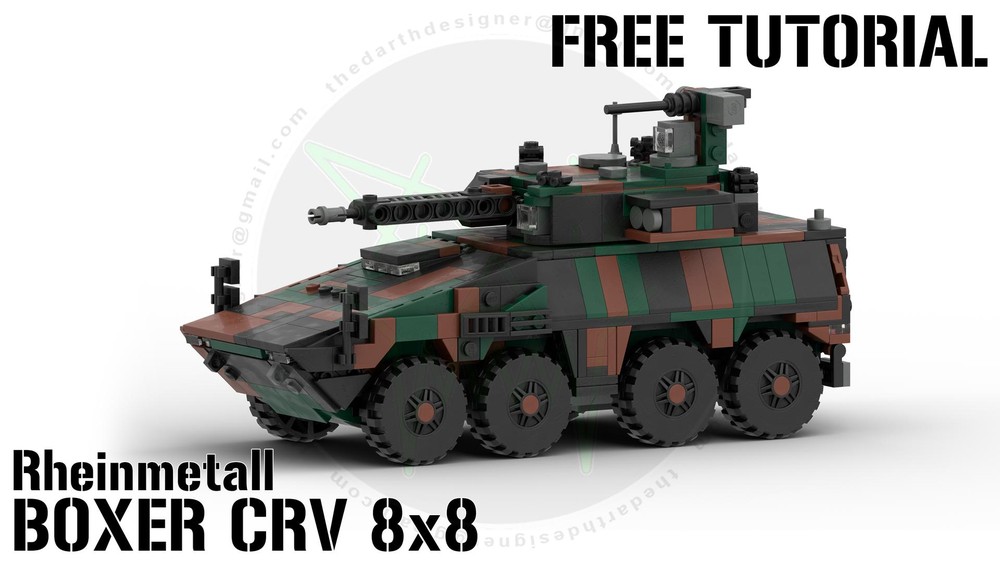 Lego BOXER | 8x8 CRV - 1:35 | FREE TUTORIAL