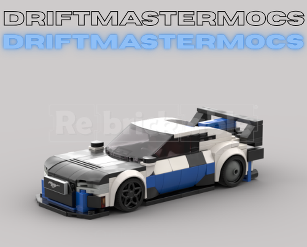 Lego 2016 FORD MUSTANG DRIFT STYLE CUSTOM (LE MANS BODYKIT INSPIRED)
