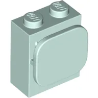 Brick Special 1 x 2 x 2 with Photo Clip / Light Aqua