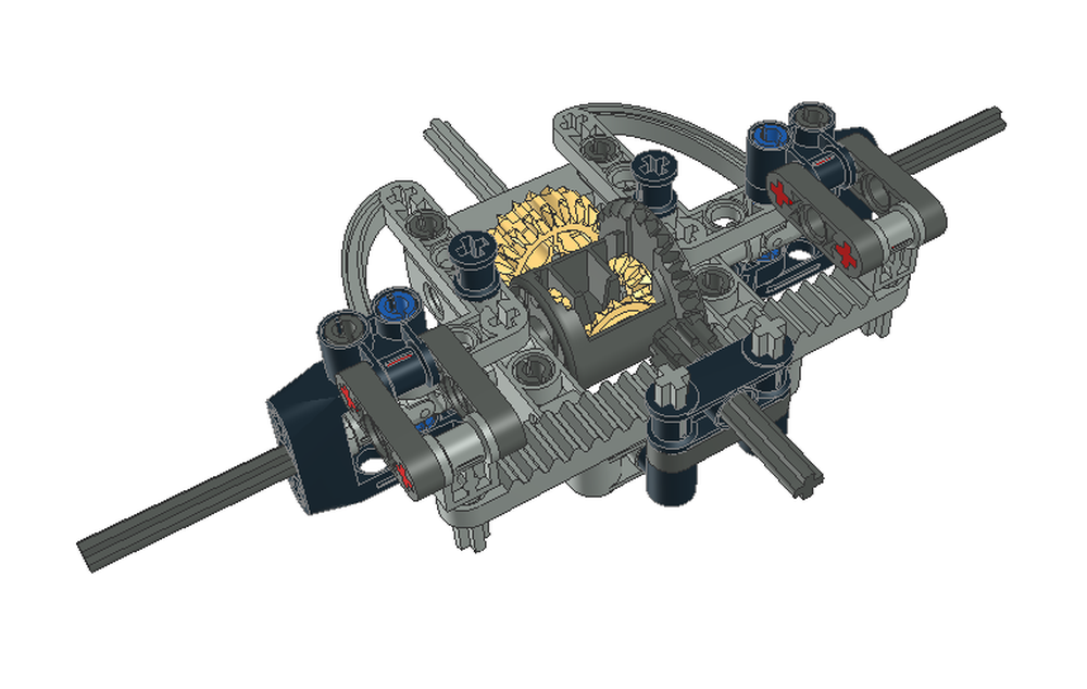Lego Front axle 13 studs